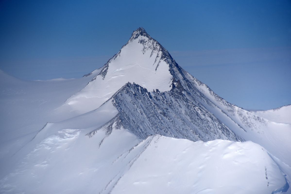 05C Mount Inderbitzen Close Up From Airplane Flying From Union Glacier Camp To Mount Vinson Base Camp